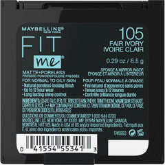 Maybelline Fit Me Matte + Poreless Pressed Face Powder Makeup - 0.29oz