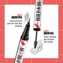 Maybelline Build-A-Brow 2-in-1 Eyebrow Pen & Sealing Eyebrow Gel - 0.05 fl oz.